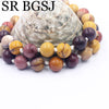 Free Ship 10mm Mookaite Jaspers Round Gems  Beads Knot Natural Stone Chocker Women Jewelry Necklace Strand 17.5inch