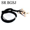 10-12mm Mixed Freshwater Pink Pearl Beads Black Leather Cord Magnetic Jewelry Necklace 18"