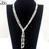 BGSJ  4-5mm Freeform& 9-10mm Round Freshwater Pearl Knot Jewelry Long Necklace Strand 50"