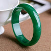 Brazil Green Natural Agate Chalcedony Bracelet.Jewelry Gift Jade Bangle For Women