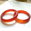 Brazil Natural Red Agate Chalcedony BraceletJewelry Gift Jade Bangle For Women