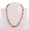 Natural Stone Necklace Agate Amber Meditation Necklace Knotted Pearl Yoga Necklace Jewelry For Women Ethnic 48cm