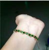Natural and real Diopside Bracelets 925 sterling silver Fine jewelry gems 4*4mm 11pcs