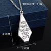 Green Arrow You Have Failed This City Banner Alloy Pendant Necklace Simple Joker jewelry chain link