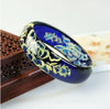 Pure Hand-carved Amber BraceletJewelry Gift Jade Bangle For Women