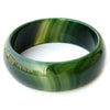Pure Natural Green Agate Bracelet In BrazilJewelry Gift Jade Bangle For Women