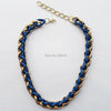 model big chunky chain chokers necklaces good quality Red zinc alloy plated gold necklace women