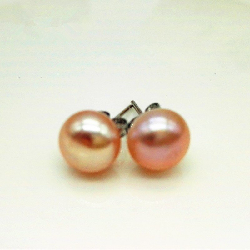 Free shipping three colors freshwater10-11mm pearl earrings