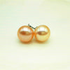 Free shipping three colors freshwater10-11mm pearl earrings