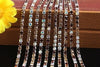 SS6 2mm 5yards/bag multicolour Silver base sew on claw rhinestones chain,diy Clothing accessories YHSS6
