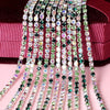SS6 2mm 5yards/bag multicolour Silver base sew on claw rhinestones chain,diy Clothing accessories YHSS6