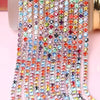 SS6 2mm 5yards/bag multicolour Silver base sew on claw rhinestones chain,diy Clothing accessories YHSS6
