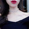Free shipping! Simulated Pearl clavicle chain female bride wedding choker necklace simple neck jewelry Korean collar neckband