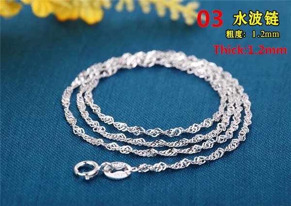 Free shipping! Wholesale Ladies Sterling Silver 925 Chain necklace women gift Jewelry. Dropping shipping choker chain accessory