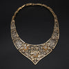 Free transport of popular hyperbolic hollow  necklaces of African women's zinc alloy necklaces with flowers