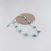 French beaded blue flower cute necklace female choker clavicle chain necklace