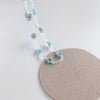 French beaded blue flower cute necklace female choker clavicle chain necklace