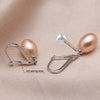 gr pearl earrings for women,wedding 925 sterling silver jewelry black natural pearl earrings anniversary gift