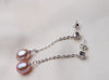 pearl earrings 925 silver jewelry women,fashion natural drop Pearl Earrings wedding girl birthd gift white dangle