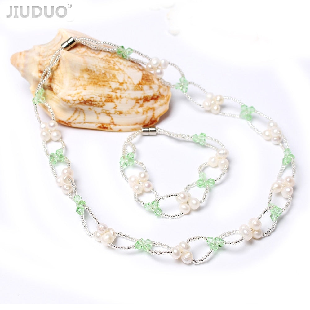 pearl necklace bracelet suits genuine offer Tanabata sent his girlfriend Authentic original design crystal