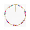Freshwater pearl necklace colorful silicone short necklace Gifts handmade necklace 2021 adjustable choker necklace