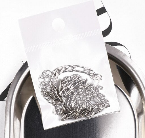 Full Crystal Butterfly Pendant Choker Necklace 2021 Kpop Collar Silver Color