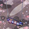 Funny Loser Letter Pins Cube Transparent Pendant Necklace For Women Girl Friends Cool Unique Punk Geometric Choker Necklace 2021