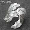 42g New Fashion Bangle Wide Cuff Opened Antique Thai Silver Leaf Bracelet Cuff Factory Price For Wholesale PKY324
