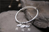 Antiqued S999 Expandable Wire Bangle Three Chinese Zodiac Charms Bracelet Wire Bangle Size Adjustble 5mm 31G TYC101