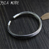Authentic 925 Sterling Silver Bangle Bracelet Handmade Original Design Adjustable Bangles for Women Fine Jewelry WT031