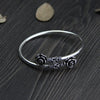 Authentic 925 Sterling Silver Bracelet Handmade Rose Flower Original Design Adjustable Bangles for Women Fine Jewelry