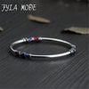 Cloisonne Enamel Bangle 100% 925 Sterling Silver Bracelet Bangle For Men Women Thai Silver Jewelry PKY296