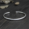 Fine 999 Silver Bangle Bracelet Female Opening Cuff Bangle 100% Real Silver Jewelry Size Adjustble WT024