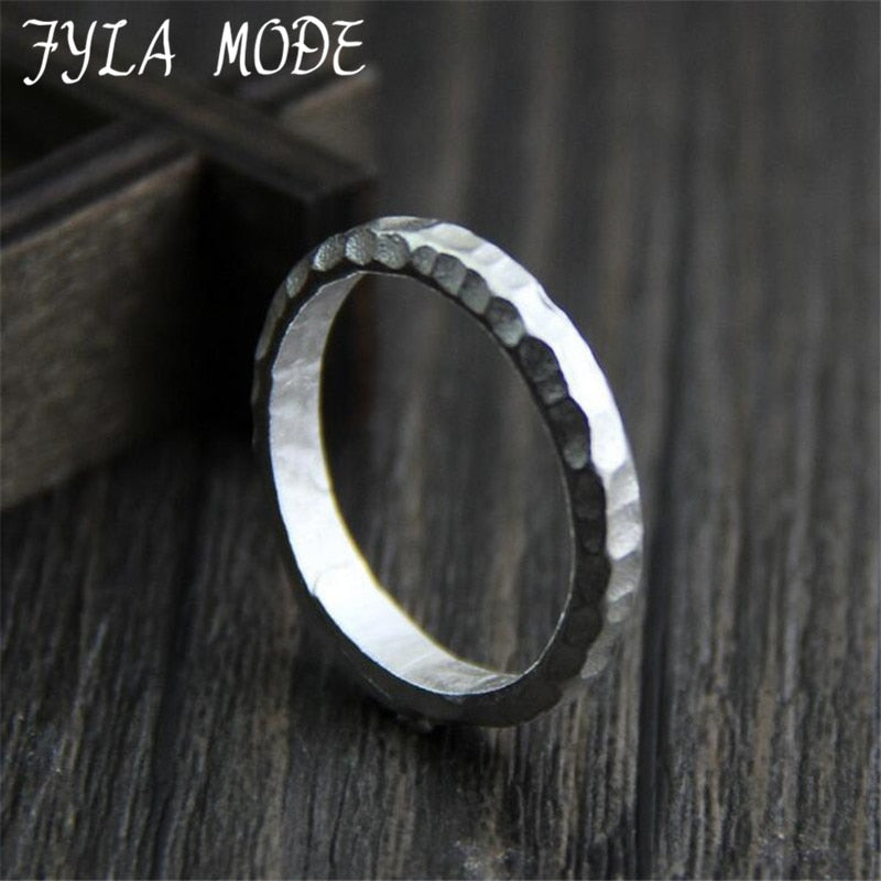 Handmade 999 Silver Ring Pure Thai Silver Finger Ring Adjustable Open Ring For Men Women WT033