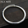 Love Gift Double Fish Lotus Carved Bangles 100% S999 Sterling Silver Bracelet Bangle For Men Or Women Fine Jewelry Hot