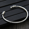 Taiji Yin Yang Bracelet Real 925 Silver Cuff Bangles Men's Bracelet Hand Jewelry Couple Distance Bracelet Male 3.50mm