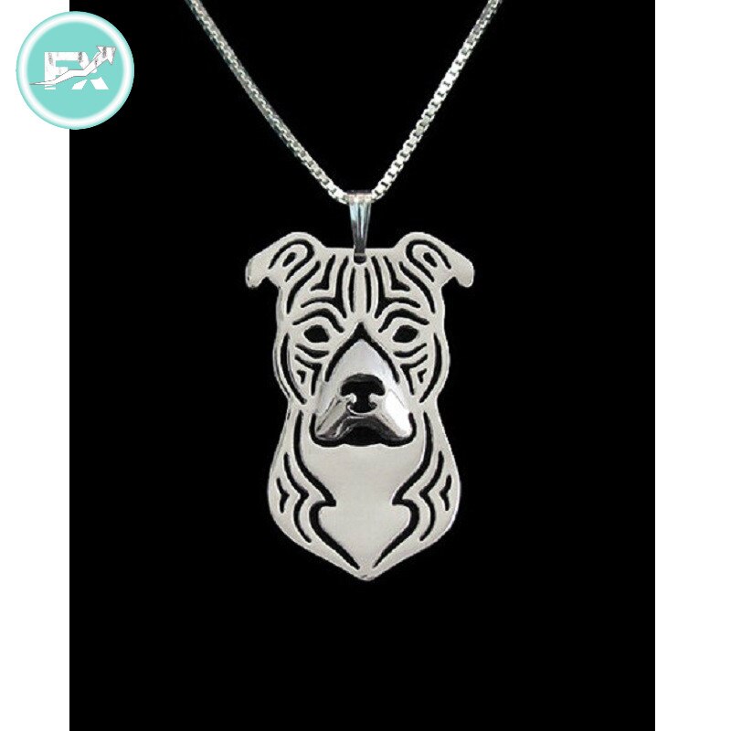 G.SKY (Buy One Get One More for Free) American Staffordshire Terrier Necklace Pit Bull Necklace Pet Dog Jewelry Woman