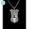 G.SKY (Buy One Get One More for Free) American Staffordshire Terrier Necklace Pit Bull Necklace Pet Dog Jewelry Woman