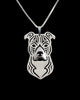 G.SKY (Buy One Get One More for Free) American Staffordshire Terrier Necklace Pit Bull Necklace Pet Dog Jewelry Woman