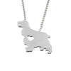 G.SKY (Buy One Get One More for Free) Cocker Spaniel Dog Necklace Animal Pendant Jewelry Golden Colors Plated