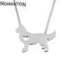 G.SKY (Buy One Get One More for Free) Golden Retriever Necklace Dog Pendant Jewelry Golden Colors Plated