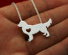 G.SKY (Buy One Get One More for Free) Golden Retriever Necklace Dog Pendant Jewelry Golden Colors Plated