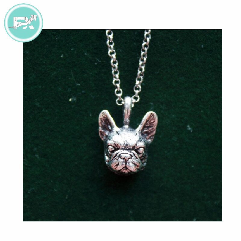 G.SKY (Buy One Get One More for Free) Retro Hippie French Bulldog Necklace Punk French Bulldog Jewelry