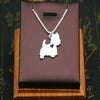G.SKY Handmade Boho Chic West Highland White Terrier necklace cartoon dog   gold  color plated