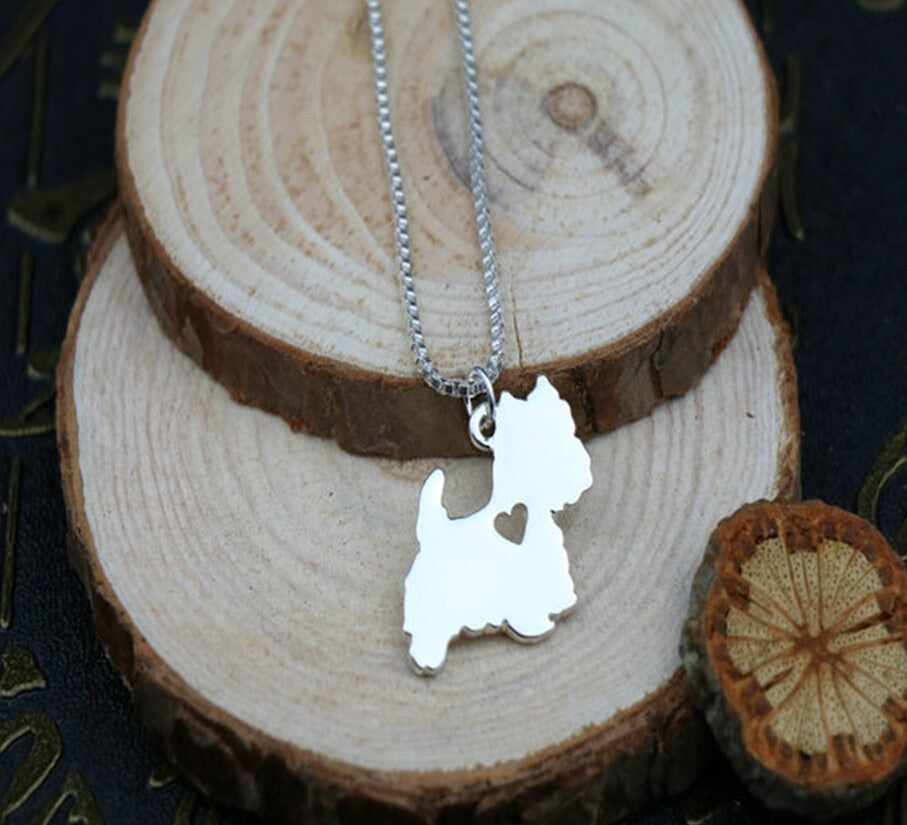 G.SKY Handmade Boho Chic West Highland White Terrier necklace cartoon dog   gold  color plated