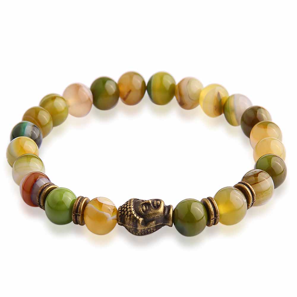Buddha beads Charm Bracelets Bangles Stone Bracelets Bangle For Women and Men Fine Jewelry 2020 Bracciali ulseiras