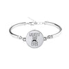 GB15 write greatest dad ever women 925 silver bracelet send with bag size about 17cm women jewelry