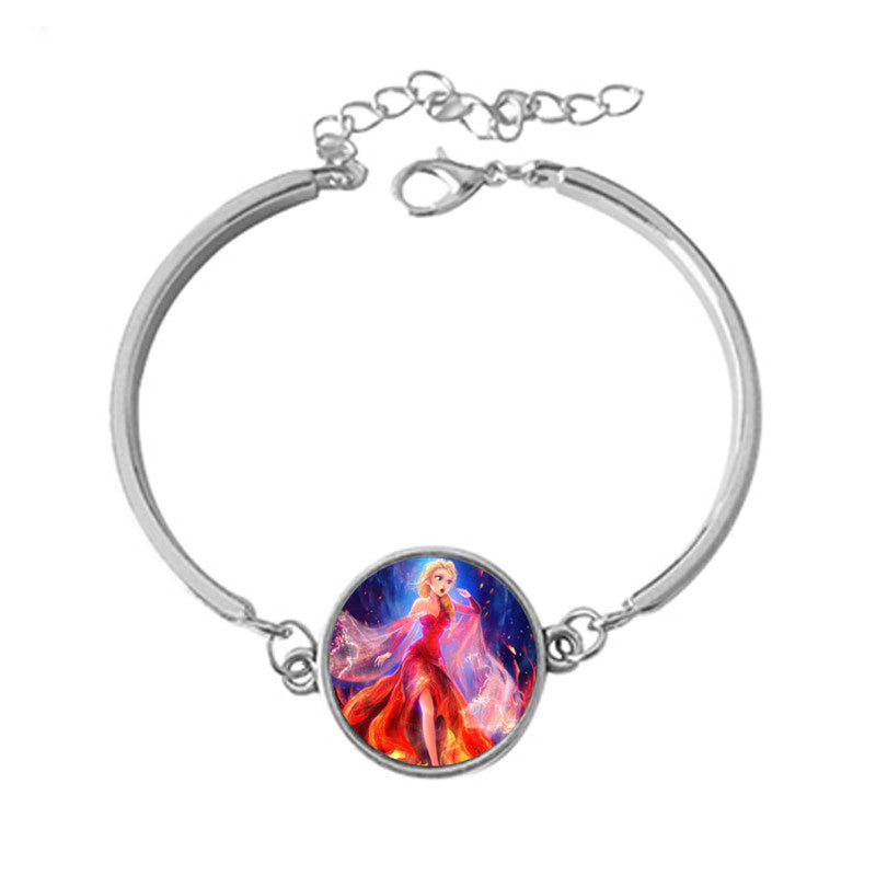 GB47 Fairy maiden women jewelry 925 silver bracelet resin material send with bag for love birthd gift