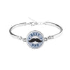 GCN7 write blue dad women 925 silver bracelet send with bag size about 17cm women birthd lover d jewelry