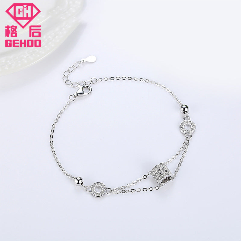 2020 New 925 Sterling Silver Charm Chains Bracelets Simple Design Wedding Bangle for Woman Girl Nice Jewelry Gift Pulseira